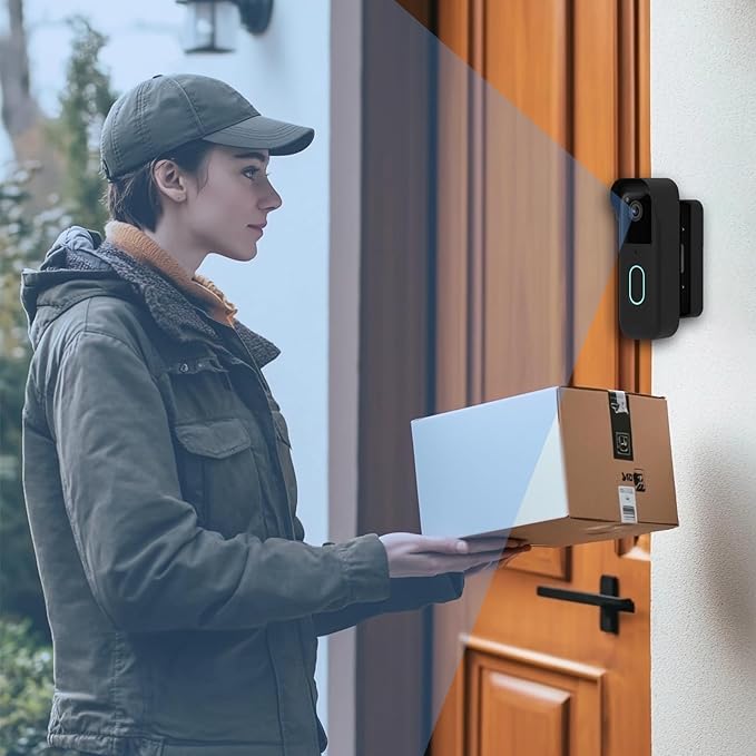 Blink Doorbell Mount, Angle Adjustable Mount for Blink Video Doorbell 2nd Gen (2025 release), Full Protection Mounting Bracket for Blink Doorbell Camera, Wider Viewing Range (Black)