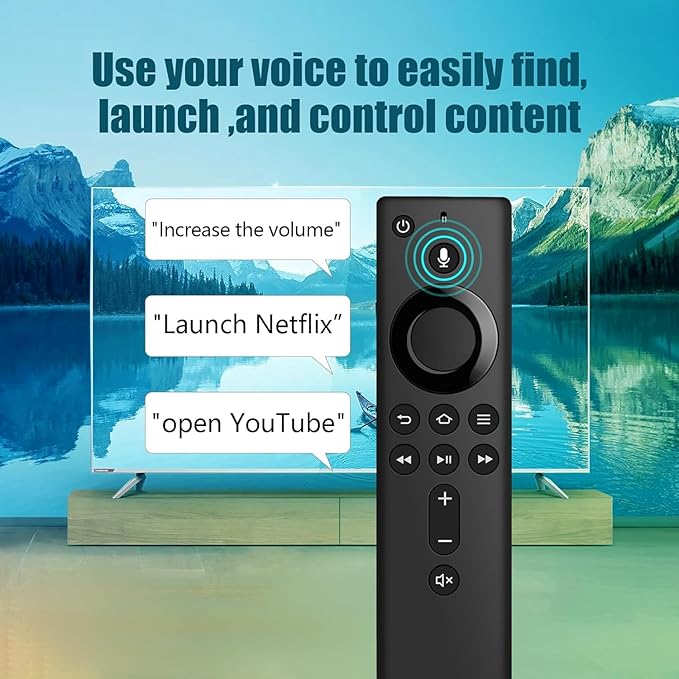 L5B83H Replacement Remote Control with Voice Function Fit for Amazon SecoundGen TVCube, TV Stick 1st Gen & SecondGen