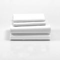 Cuddledown Dreamstead 100% Cotton Bed Sheets Set | 300 Thread Count | Luxurious Sateen Weave | Pure Combed Cotton | Soft | Wrinkle Resistant | 4 Piece Set | White | Twin | 39” x 75”