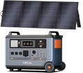 Oscal PowerMax 6000 Portable Power Station with 400W Solar Panel 3600Wh LiFePO4 Batteries, 6000W Output (9000W Peak), 5ms UPS, Solar Generator for Home, RVs, Emergencies, Power Outages