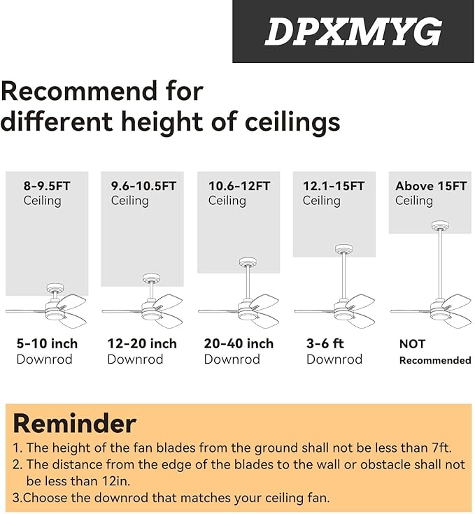DPXMYG 24 inch Ceiling Fan Downrod with Extension Cord, 2 FT Gold Downrod for Ceiling Fan, 1 inch Outside Diameter, Boom Suitable for a Wide Range of Fans (Gold, Not Threaded)