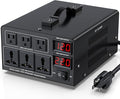4000W Voltage Converter Transformer(110V to 220V or 220V to 110V) Step Up/Down Converter 110/120 Volt - 220/240 Volt w/US Power Cord,Circuit Breaker Protection, LCD Screen Display