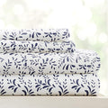 Linen Market 3 Piece Twin Bedding Sheet Set (Navy Vines) - Sleep Better Than Ever with These Ultra-Soft & Cooling Bed Sheets for Your Twin Size Bed - Deep Pocket Fits 16" Mattress