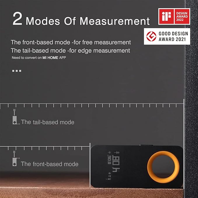 HOTO Laser Measuring Tool, Pocket-Size 98Ft Digital Laser Tape Measure ±2mm Accuracy, USB-C Rechargeable, OLED Display, Ft/M/in Unit Conversion, Real-time Data Sync, Cool Gadgets for Men & Home Use