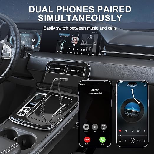 AUX Bluetooth 5.4 Receiver, Auxiliary Audio to Bluetooth 5.4 Adapter, 3.5mm Wireless Audio Receiver, Supports Hands-Free Calling Compatible Devices, Suitable for Home/Car Speakers/Stereo Sound Systems