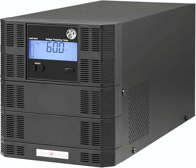 PowerXchanger EX Series Voltage & Frequency Converter, 900–2340W Pure Sine Wave Step-Down 200–240V 50Hz to 120V 60Hz, Lightweight Reliable Design, True Continuous Duty Transformer (1800, Watts)