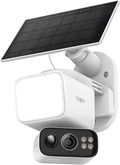 Tapo 2K Dimmable Floodlight Security Camera Outdoor Wireless w/Solar Panel, Pan/Tilt, 360º AI Tracking, Free Person/Vehicle Detection, Works w/Alexa and Google Assistant, SD/Cloud, C615F KIT