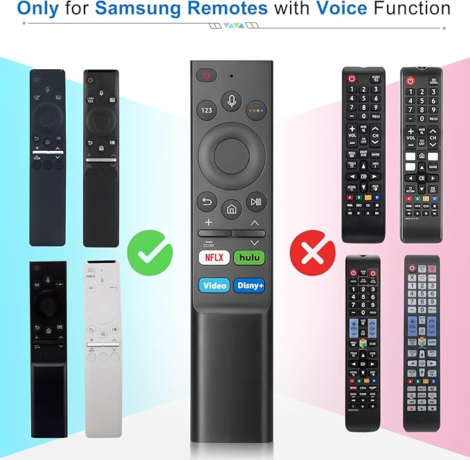 BN59-01385A Voice Remote for Samsung-Frame-TV-Remote, for Samsung Smart TV UHD OLED QNED with Voice Function