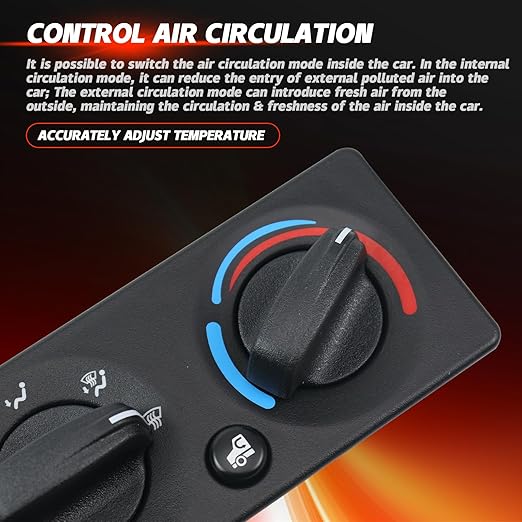 A/C Control Panel Compatible with Peterbilt 2008-2015 Air Control Module HVAC Temperature Control Module Q21-6012