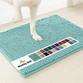 Muddy Mat® | Super Absorbent Door Mat Indoor, Microfiber Quick Dry Chenille Entryway Rug, Non-Slip Front Door Mat, Indoor Mats for Entryway, Machine Washable Pet Rug, Sea Green 24"x36"