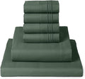Mellanni Full Sheet Set - 6-Piece Iconic Collection Bedding, (Including 4 Pillowcases), 16-Inch Deep Pocket, Easy Care, Extra Soft, Cooling Sheets, Brushed Microfiber - Emerald Green