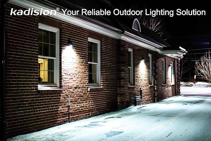 kadision 30W LED Wall Pack Light with Dusk-to-Dawn Photocell, 0-90° Adjustable Full Cutoff Outdoor Wall Light for House Yard Garage, 3900lm 5000K Daylight 100-277V ETL Listed