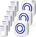 Mimorou Motion Sensor Alarm Wireless Driveway Alarm Indoor Home Motion Detector Long Range Security Alert Monitor System with 6 Sensor and 3 Receiver, 38 Chime Tunes and LED Indicators