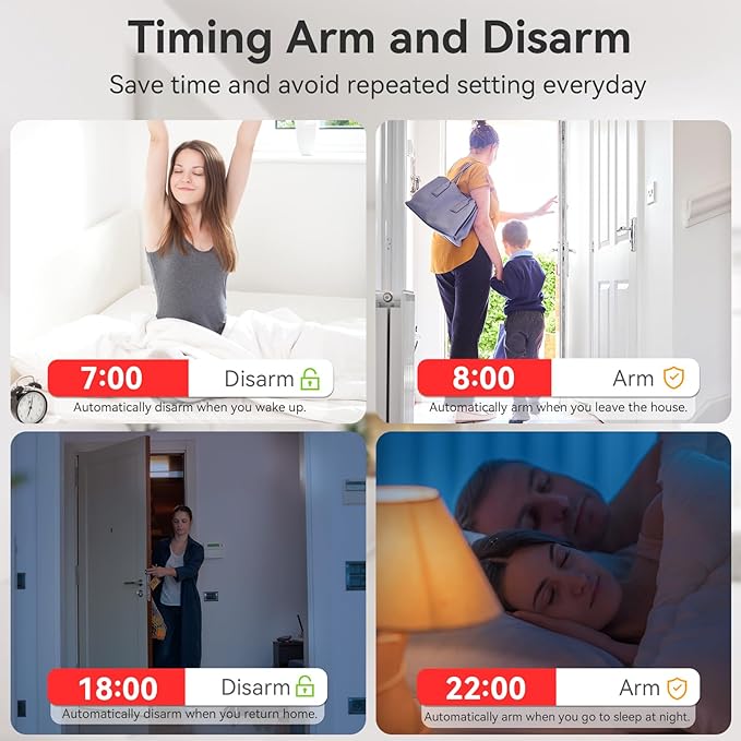 CPVAN WiFi Motion Sensor Alarm, 125dB Wireless Smart PIR Motion Detector Alarm for Home Security System with Phone APP Alert (Indoor PIR Alarm Host, 1 Remote), Black