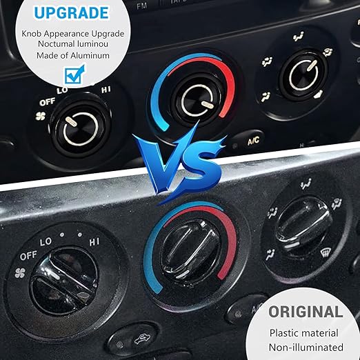Xomzema 3Pcs Upgraded Control Switch Knob for Toyota Tundra 2000-2006,Air Conditioning AC Heater Blower Fan Climate Control Knobs Switch Button,Replaces 55905-0C010 559050C010