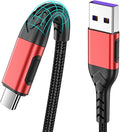 Durcord USB C Cable, Upgarded 2Pack 3ft Fast Charging 3 Feet USB Type C Charging Cord Cable, 3 Foot Type C Charger Nylon Braided USB Cable Compatible with iPhone 15/Pro/Plust/Max/Samsung etc-Red