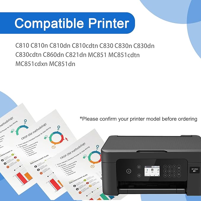 AENERN C810/C830 Drum Unit Compatible for OKI 44064012 44064011 44064010 44064009 Imaging Drum Work for OKI C810 C810n C810dn C810cdtn C830 C830n C830dn C830cdtn Printer 1 Cyan