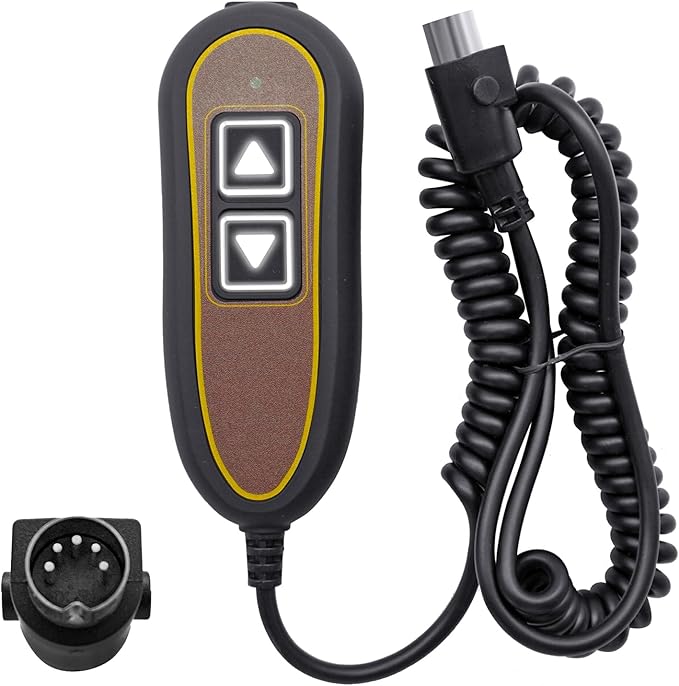 AWTURBO 2 Button 5 Pin Remote Replace Model ZK1200-HC Power Recliner Lift Chair Hand Control Replacement with USB and Backlight