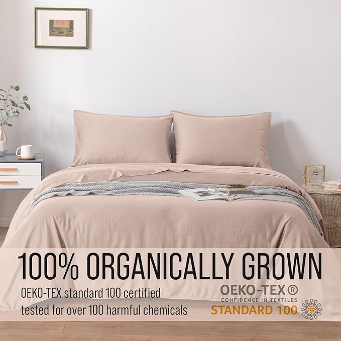 Bella Coterie Luxury Bamboo Viscose Twin Size Sheet Set | 100% Organically Grown | Ultra Soft | Cooling for Hot Sleepers | 18" Deep Pocket [Dusty Rose]