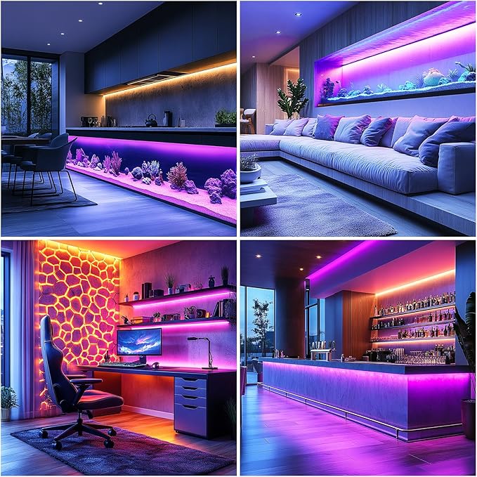 UVTaoYuan Short LED Strip Lights Purple 5V USB Not Dimmable Flexible COB LED Rope Lights 320LEDs/m Purple Super Bright Bendable Small Tape Lights for Living Room TV Lights Decoration (3.28FT/1M)