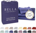 Bella Coterie Luxury Bamboo Viscose Twin Size Sheet Set | 100% Organically Grown | Ultra Soft | Cooling for Hot Sleepers | 18" Deep Pocket [Twilight Blue]