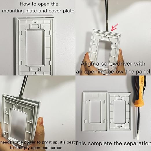 PIR Motion Sensor Light Switch,Occupancy Sensor Switch | 5Amp | Sigle-Pole | No Neutral Required, Operable Without Ground Wire,PC Fireproof,UL Listed