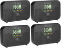 Carbon Monoxide Detector Powered by AA Battery (not Included),CO Monitoring Alarm with LCD Display Screen, Used for Home Basement Kitchen, Hotel Garage, Bedroom, Living Room Voice Alarm 4 Pack