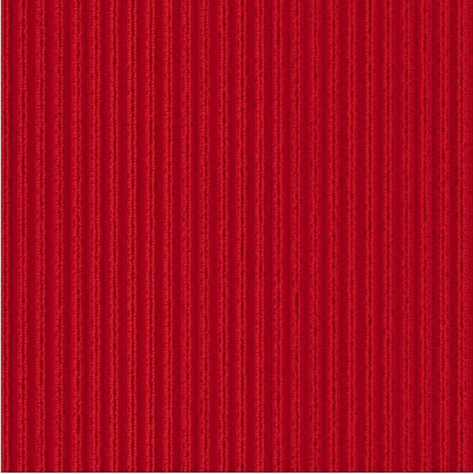 Ottomanson 2' x 6' Hallway Runner with Scraper Pile - Extra Durable Non-Slip Rug Mat for Indoor & Outdoor Use - Ideal for Kitchen, Entryway, Patio & Garage - High-Traffic Carpet, Red