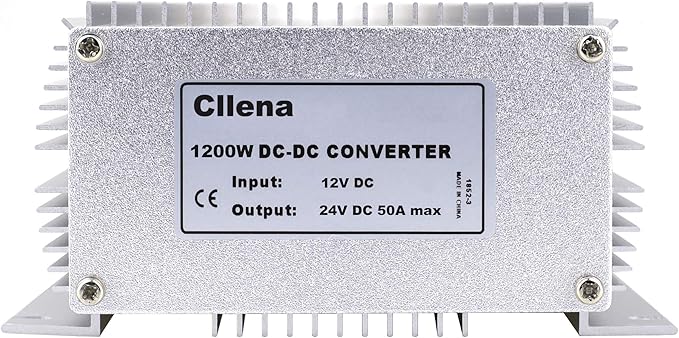 Cllena DC/DC 12V to 24V Boost Converter 50A 1200W Step Up Voltage Regulator Power Supply Voltage Transformer (Input 10V-16V)