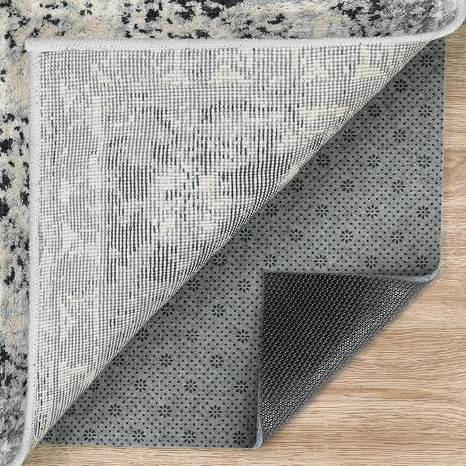 LINLA Dual Surface Felt+Rubber Non-Slip Rug Pad, 5'x7', 1/4" Thick, Strong Grip Cushioning Support Pad, Double-Side Anti-Skid, Safe for All Floor and Finishes, Extra Comfort