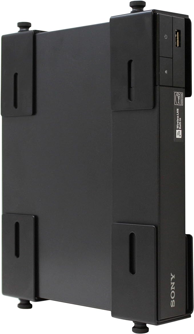 HumanCentric Adjustable Device Wall Mount, Cable Box and Modem Bracket, Adjustable Wall Adapter for Small and Wide or Narrow Devices Like Cable Boxes, Modems, DVD Players on The Wall Behind TV