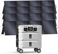 IEE SP5000 Power Station 5120Wh with 4x200W Portable Panel, 120/240V 5000W AC Output(9000W Peak), Portable Generator for Home Backup Outdoors Camping RV Emergency