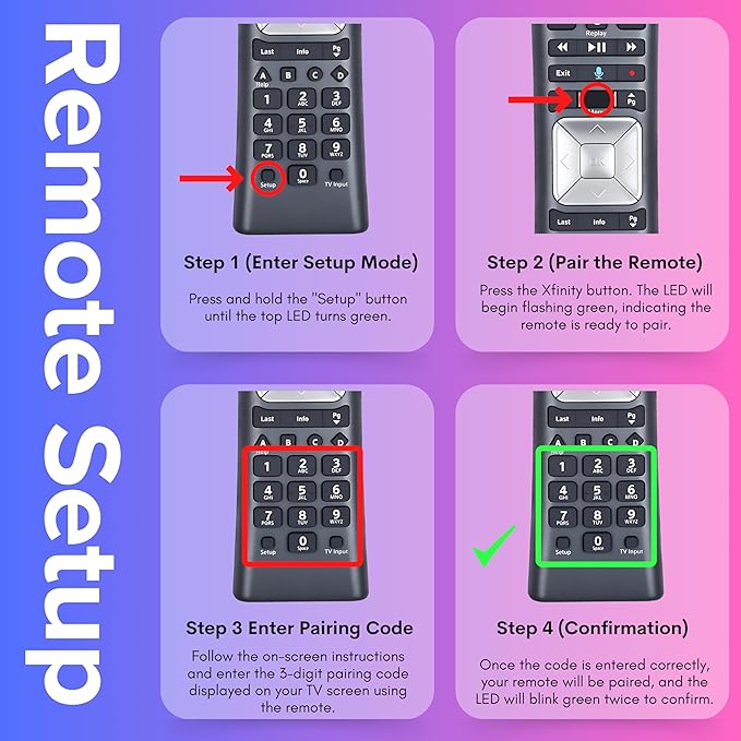 XR11 Xfinity Remote Control Replacement – Universal IR/RF Remote for Cox & Comcast, Easy Pairing, Voice Search, Backlit Keys, Compatible with X1, XG1, Xi3 Cable Boxes/DVR Receivers, 1 Pack