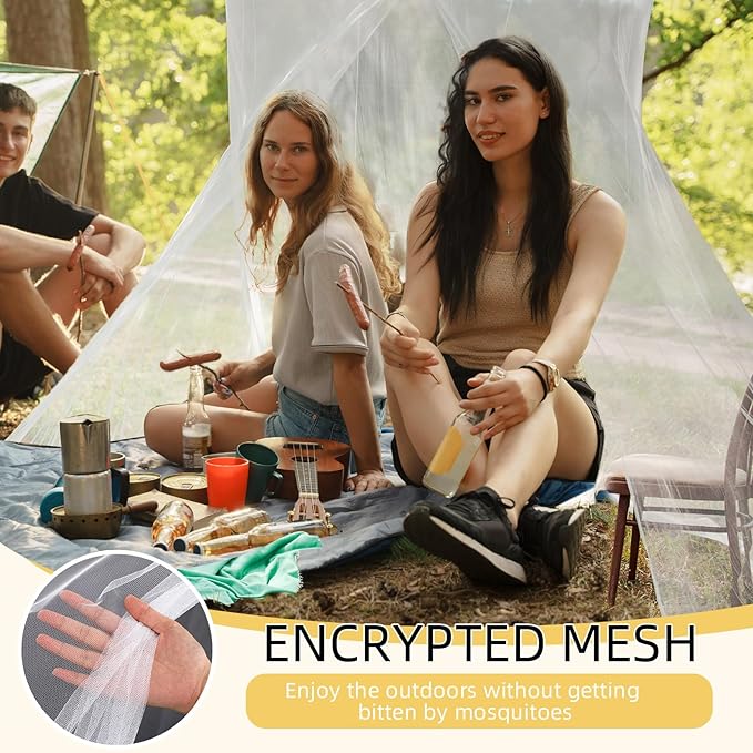 4 Corners Mosquito Net for Mosquiteros para Camas Bed Canopies Netting Bed Drapes Rectangular Mosquito Mesh for Camping Home Outdoor Travel(White,L75 X W35.5 X H59 Inch,1 Opening)
