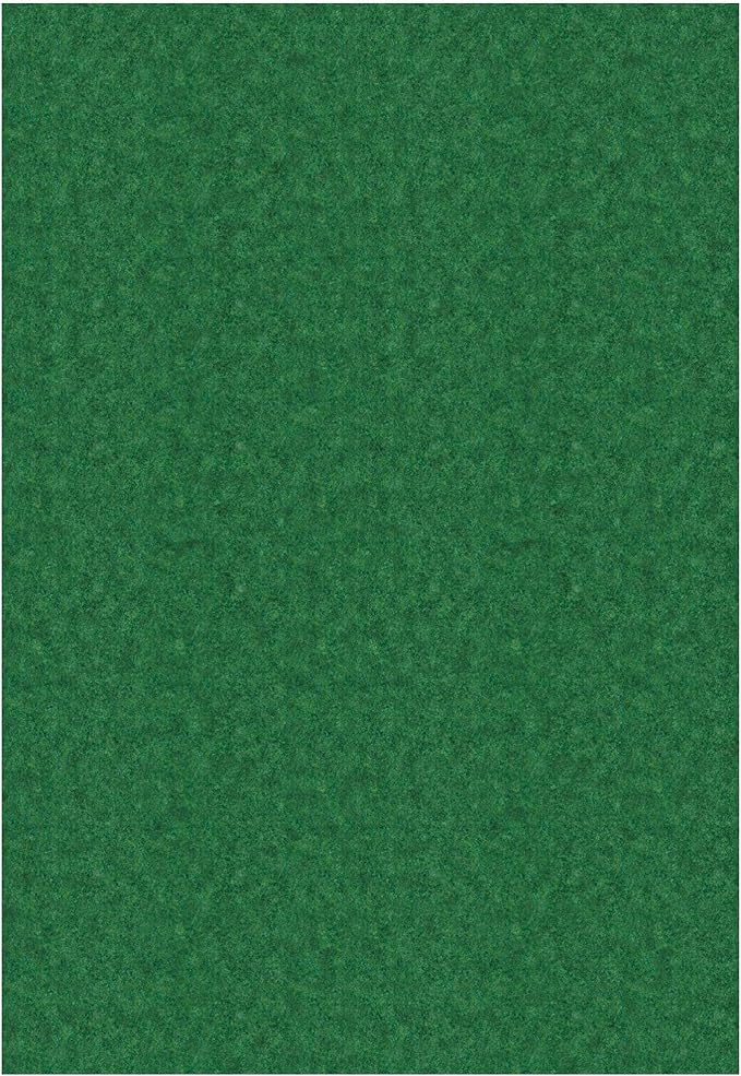 Ottomanson 6'6" x 29' Hallway Runner with Scraper Pile - Extra Durable Non-Slip Rug Mat for Indoor & Outdoor Use - Ideal for Kitchen, Entryway & Garage - High-Traffic Carpet, Green