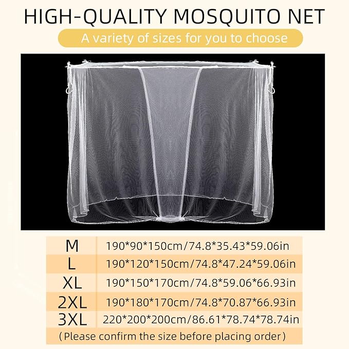 4 Corners Mosquito Net for Mosquiteros para Camas Bed Canopies Netting Bed Drapes Rectangular Mosquito Mesh for Camping Home Outdoor Travel(White,L87 X W79 X H79 Inch,1 Opening)