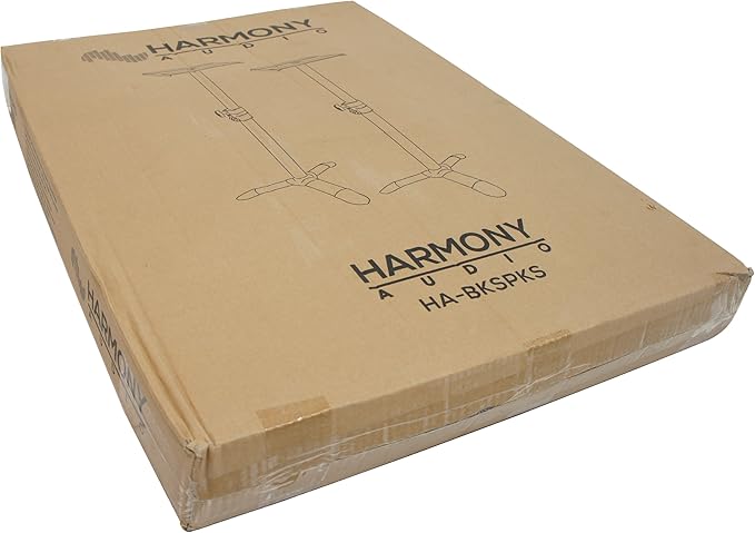 Harmony Audio HA-BKSPKS Home Audio - Studio Monitor Adjustable Height Bookshelf Speaker Stand Pair