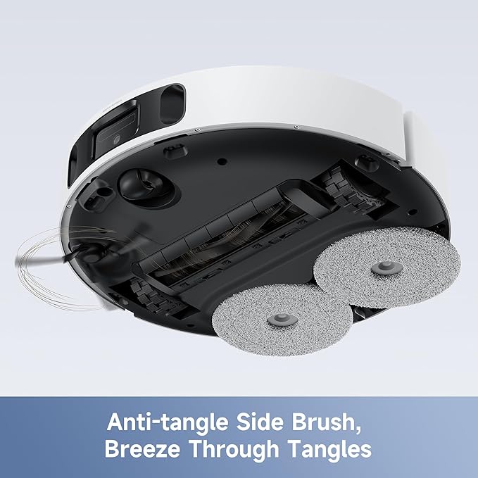 Mova E40 Ultra Robot Vacuum and Mop, 19,000Pa Suction, Extenable & Liftable Mop, All-in-One Station, Auto-Empty, Auto Washing & Hot Air Drying, 360°Obstacle Avoidance, App & Voice Control