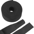 MECCANIXITY Braided Cable Sleeves Heat Shrinkable Fabric Sleeving, 1 3/8" 26ft Black 2:1 Ratio Heat Shrinkable Cord Protector for Harness Cable, Network Cable Protection, Cable Management