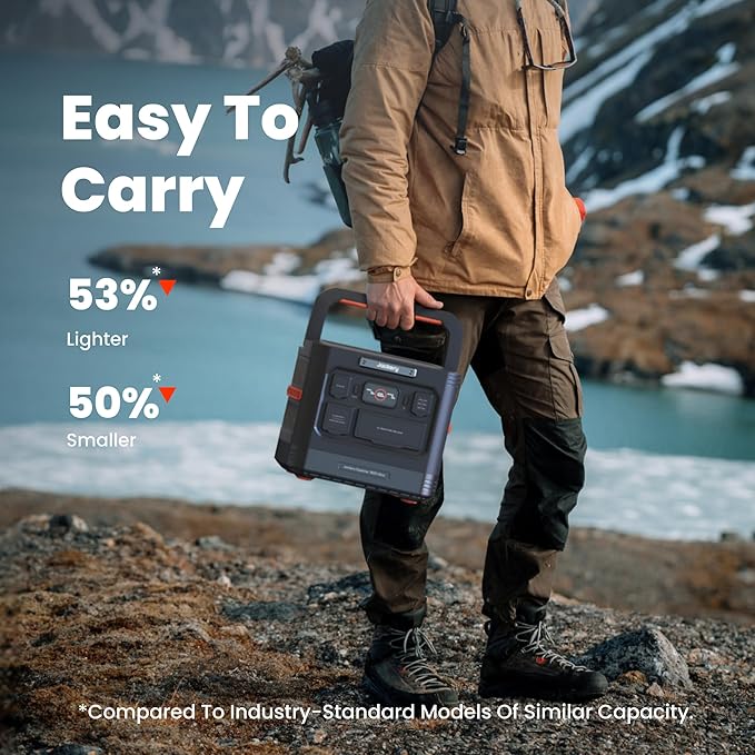 Jackery Explorer 1500 Ultra Portable Power Station, 1536Wh LiFePO4 Battery,1800W AC Output (3600W Peak), IP65 Waterproof, 1.5H Recharge, Solar Generator for Off-Grid & Emergency (Solar Panel Optional)