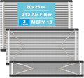 (3-Pack) 213 Replacement Filter Compatible with April-Aire Air Purifiers Actual Size: 21" x 24.75" x 4", Nominal Size: 20''x25''x4'' 1210,1620,2210,2216,3210 MERV-13 Furnace Filter Replacement