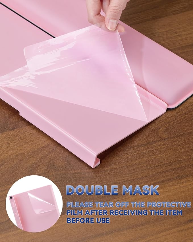 Laborio Computer Keyboard Stand for Desktop, 2-Level Height Adjustment Keyboard Wrist Rest, Non-Slip Key Board Riser Pad for Office, Gaming, and Home Desks(Pink)