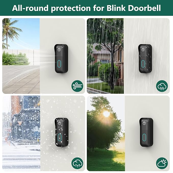 All-new Blink Doorbell Mount,Compatible with Blink Video Doorbell Camera(2nd Gen),No drilling Blink Mount Bracket,Easy to Install for Blink Doorbell Security System(Blink Doorbell Not Included),Black