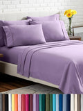 California King Sheet Set - 6 Piece Set - Hotel Luxury Bed Sheets - Ultra Soft - Deep Pockets - Easy Fit - Cooling & Breathable Sheets - Wrinkle Resistant - Lavender - Cal King Sheets - 6 PC