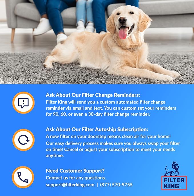Filter King 39.5x25.5x1 Air Filter | 4-PACK | MERV 8 HVAC Pleated A/C Furnace Filters | MADE IN USA | Actual Size: 39.5 x 25.5 x .75"