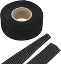 MECCANIXITY Braided Cable Sleeves Heat Shrinkable Fabric Sleeving, 1 1/4" 33ft Black 2:1 Ratio Heat Shrinkable Cord Protector for Harness Cable, Network Cable Protection, Cable Management
