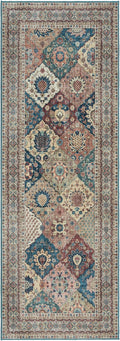 Gertmenian Indoor Boho Rug - 2x6 Runner, Non Slip, Super Strong, Ideal for High Traffic Areas in Entryway, Bedroom, Kitchen - Cinzia, Bronze, 28506