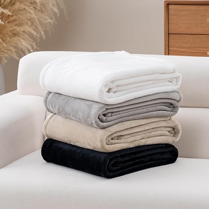 Luxury Fleece Warm Blanket, Soft Lightweight Velvety Plush Blanket for Sofa and Bed, Cozy Comfy for All Seasons(Color, 108×90 Inches)