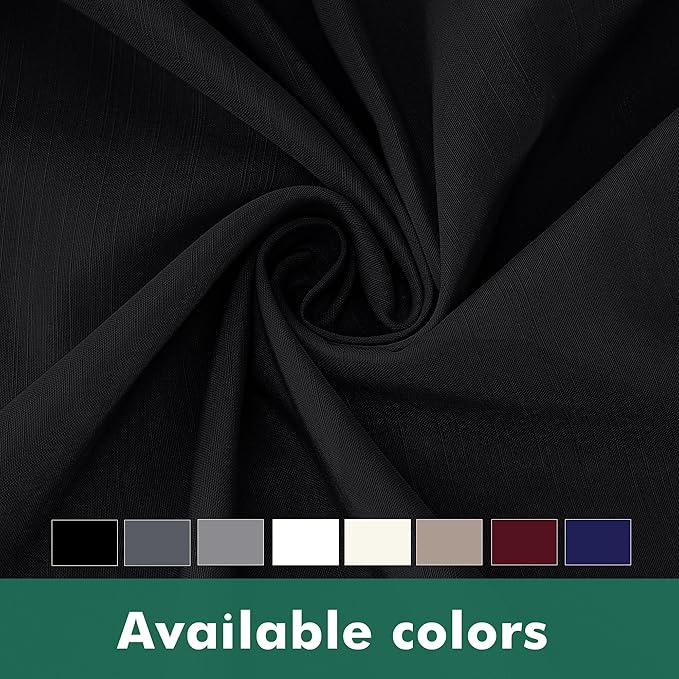 Biscaynebay Wrap Around Bed Skirts with Split Corners for Queen Beds 16" Drop, Black Elastic Dust Ruffles Adjustable Easy Fit Wrinkle & Fade Resistant Silky Luxurious Fabric Machine Washable