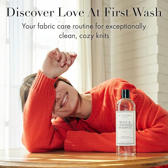 The Laundress Wool & Cashmere Shampoo, Double Concentrated, Cedar Scent, Wool Detergent, Wool wash, Cashmere Shampoo, 16 Fl Oz (Pack of 2)